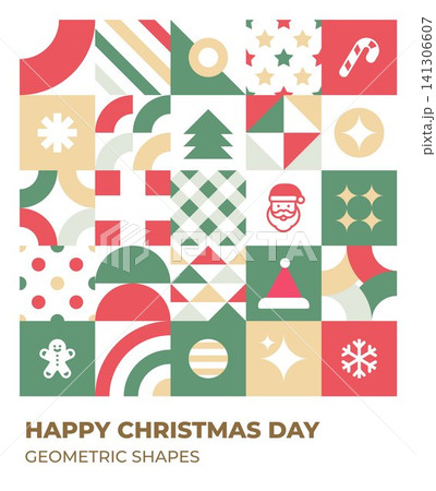 Geometric Abstract Elegant Jolly Holiday Geometric Abstract Elegant Jolly Holiday 141306607