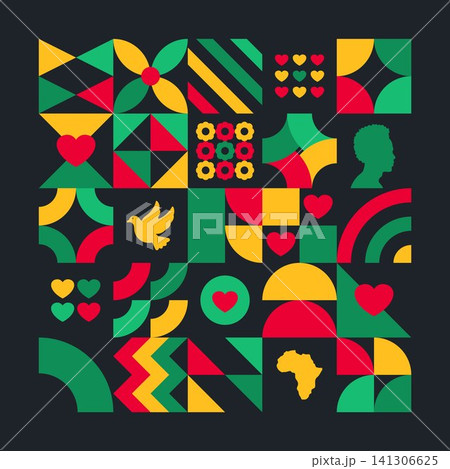 Minimal Flat African Black History Month Vector Design Minimal Flat African Black History Month Vector Design 141306625