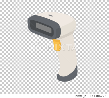 Barcode scanner, flat illustration Barcode scanner, flat illustration 141306776