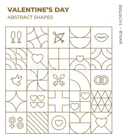 Gold Love Abstract Minimal Outlines Gold Love Abstract Minimal Outlines 141307000