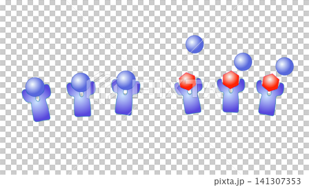 (No text, with spaces) Illustration material for explaining the mechanism of caffeine and drowsiness (No text, with spaces) Illustration material for explaining the mechanism of caffeine and drowsiness 141307353
