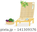 夏野菜のある夏の縁側の風景 141309376