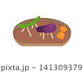 お盆のキュウリとナスの飾りイラスト 141309379