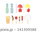 屋台の食べ物のイラストセット 141309388