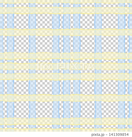 Watercolor seamless plaid pattern in soft blue and yellow tones. Hand painted illustration for fabric, wallpaper, quilting, sewing, kitchen textiles, table linen and spring decor. Watercolor seamless plaid pattern in soft blue and yellow tones. Hand painted illustration for fabric, wallpaper, quilting, sewing, kitchen textiles, table linen and spring decor. 141309854
