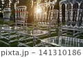 Transparent glass chairs 141310186