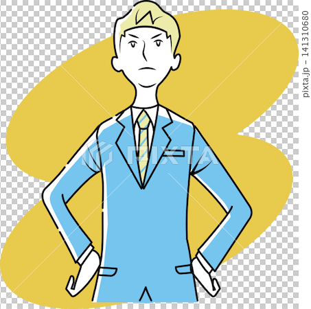A businessman striking a pose A businessman striking a pose 141310680