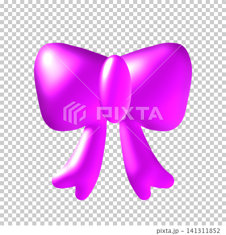 Puffy pink ribbon icon Puffy pink ribbon icon 141311852