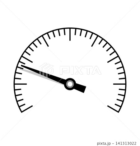 Pressure gauge icon in flat style. Manometer vector illustration on isolated background. Pressure measurement sign business concept. 141313022