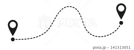 Pin maps icon in flat style. Gps navigation vector illustration on isolated background. Location services sign business concept. 141313051