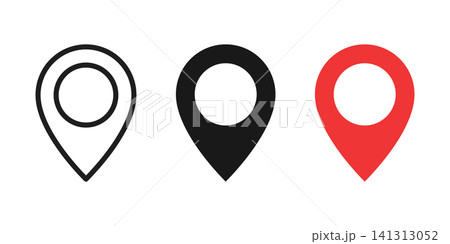 Pin maps icon set collection in flat style. Gps navigation vector illustration on isolated background. Location services sign business concept. Pin maps icon set collection in flat style. Gps navigation vector illustration on isolated background. Location services sign business concept. 141313052