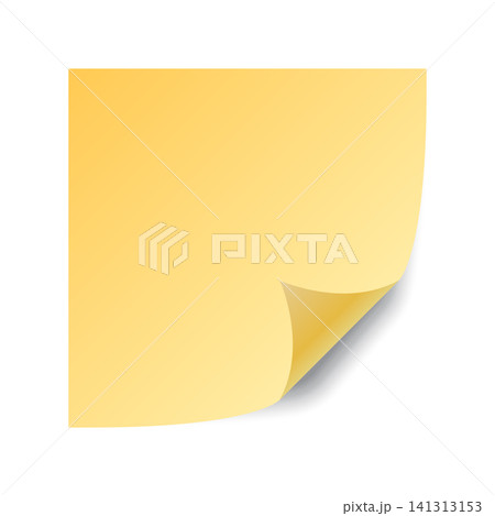 Paper note icon in flat style. Notebook vector illustration on isolated background. Blank sticker sign business concept. 141313153