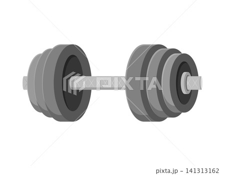 Dumbbell icon in flat style. Gym equipment vector illustration on isolated background. Weightlifting sign business concept. Dumbbell icon in flat style. Gym equipment vector illustration on isolated background. Weightlifting sign business concept. 141313162