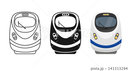 Modern speed train icon set collection in flat style. Railroad transport vector illustration on isolated background. Locomotive sign business concept. Modern speed train icon set collection in flat style. Railroad transport vector illustration on isolated background. Locomotive sign business concept. 141313294