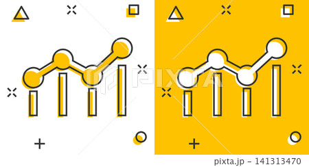 Benchmark measure icon in comic style. Dashboard rating vector cartoon illustration on white isolated background. Progress service business concept splash effect. Benchmark measure icon in comic style. Dashboard rating vector cartoon illustration on white isolated background. Progress service business concept splash effect. 141313470