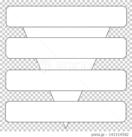 Flowchart template with 4 steps and transparency. Flowchart template with 4 steps and transparency. 141314582