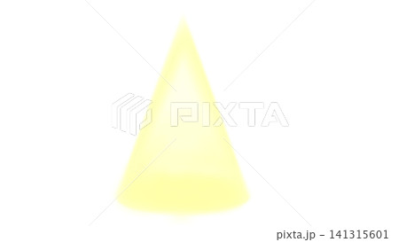 黄色いスポットライトのイラスト 黄色いスポットライトのイラスト 141315601
