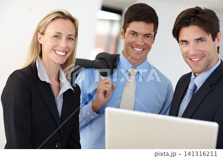 Corporate staff, laptop and portrait for website, online research and business app for company career. Manager or consultant and smile with technology for email feedback, internet and digital project Corporate staff, laptop and portrait for website, online research and business app for company career. Manager or consultant and smile with technology for email feedback, internet and digital project 141316211
