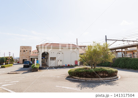 加古川線粟生駅周辺の小さいロータリー 加古川線粟生駅周辺の小さいロータリー 141317504