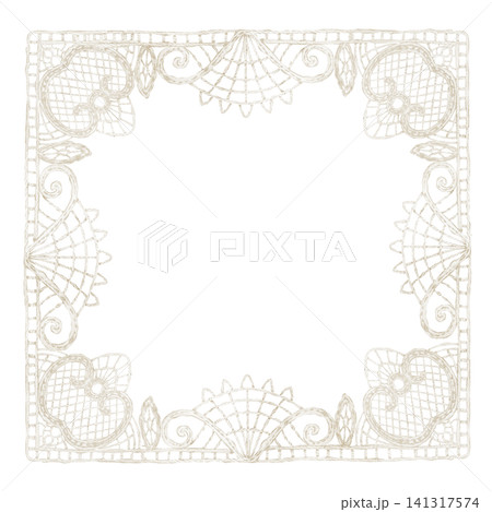 Watercolor lace square Frame. Illustration of white elegant vintage border for wedding invitations, certificates, stationery and feminine branding projects. Delicate Template for greeting cards. Watercolor lace square Frame. Illustration of white elegant vintage border for wedding invitations, certificates, stationery and feminine branding projects. Delicate Template for greeting cards. 141317574