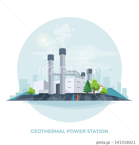 Geothermal renewable energy power plant station generation Geothermal renewable energy power plant station generation 141318021