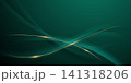 green abstract background design with elegant golden elements vector illustration 141318206