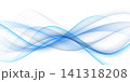 Abstract blue wave background, modern design, vector illustration. 141318208