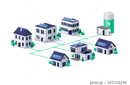 House city virtual power plant with battery energy storage 141318240