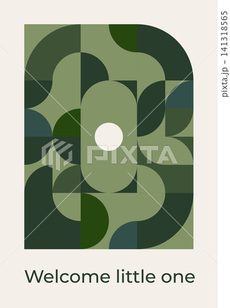 Contemporary Abstract Welcome Little One Greeting Card for Baby Shower Nursery Wall Art and Stationery Contemporary Abstract Welcome Little One Greeting Card for Baby Shower Nursery Wall Art and Stationery 141318565