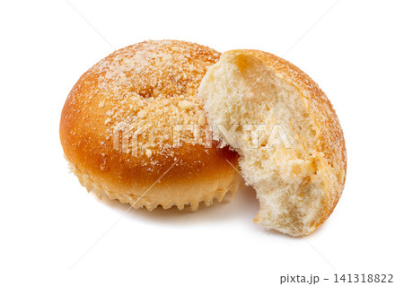 sweet apple cream cheese bread soft yeast bun pastry with streusel topping 141318822