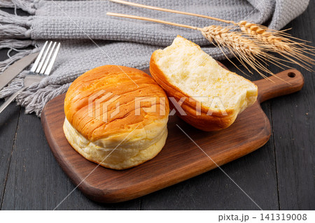 soft brioche buns with sweet milk custard flavor soft brioche buns with sweet milk custard flavor 141319008