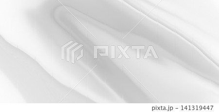 Abstract White and Silver Flowing Liquid Background 141319447