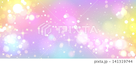 Rainbow soft gradient background with glitter 141319744