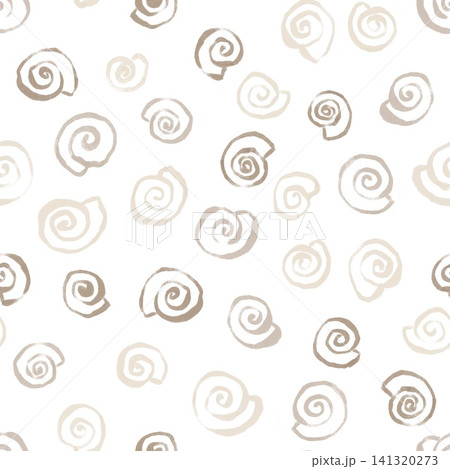 Hand drawn shell seamless Pattern Hand drawn shell seamless Pattern 141320273