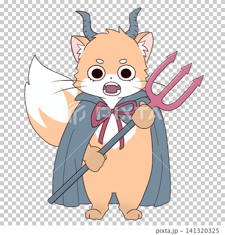 悪魔の衣装に身を包んだキツネ 悪魔の衣装に身を包んだキツネ 141320325