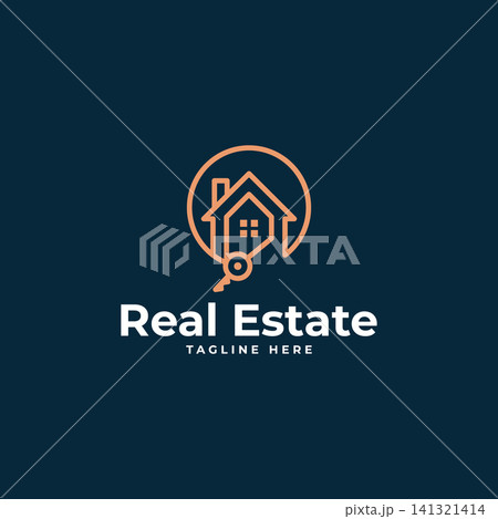 minimal real estate line art icon logo template vector illustration design. simple modern home buyer, housing, property developer logo concept minimal real estate line art icon logo template vector illustration design. simple modern home buyer, housing, property developer logo concept 141321414