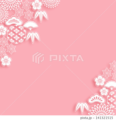 和柄の背景 和柄の背景 141321515