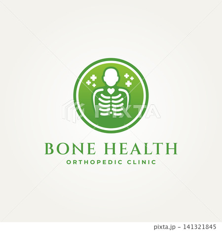 minimalist rib cage bone health line art icon logo vector illustration design. simple modern clinic, x-ray, medical research logo concept minimalist rib cage bone health line art icon logo vector illustration design. simple modern clinic, x-ray, medical research logo concept 141321845