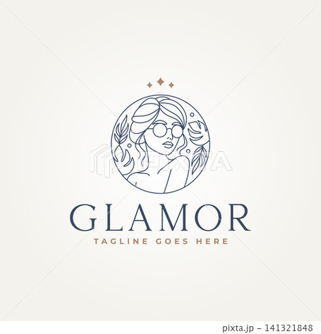 minimalist beautiful woman in glasses with natural plants line art icon logo vector illustration design. simple modern fashion, cosmetics, beauty, salon, health and spa logo concept minimalist beautiful woman in glasses with natural plants line art icon logo vector illustration design. simple modern fashion, cosmetics, beauty, salon, health and spa logo concept 141321848