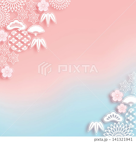 和柄の背景 141321941