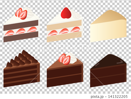 様々なケーキセット 141322205