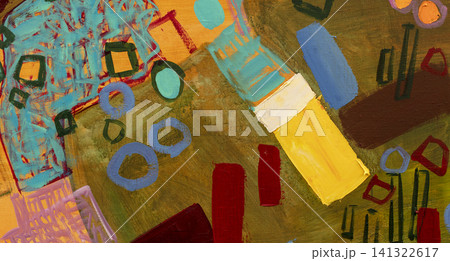 Oil painting, abstract drawing, handmade 141322617