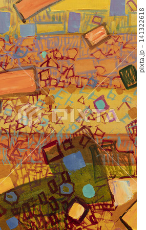 Oil painting, abstract drawing, handmade 141322618
