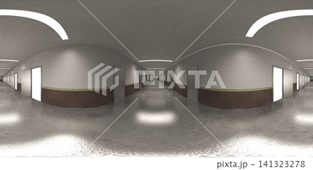 empty room, spherical panorama of the interior, 3D illustration empty room, spherical panorama of the interior, 3D illustration 141323278