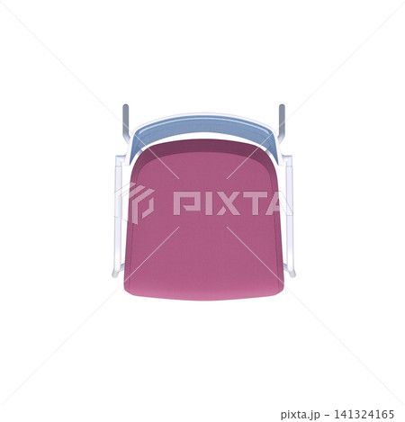 chair isolate on a transparent background, interior furniture, 3D illustration, cg render 141324165