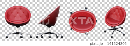 chair isolate on a transparent background, interior furniture, 3D illustration, cg render chair isolate on a transparent background, interior furniture, 3D illustration, cg render 141324203