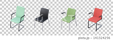 chair isolate on a transparent background, interior furniture, 3D illustration, cg render chair isolate on a transparent background, interior furniture, 3D illustration, cg render 141324256