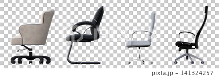 chair isolate on a transparent background, interior furniture, 3D illustration, cg render chair isolate on a transparent background, interior furniture, 3D illustration, cg render 141324257