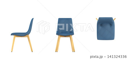 chair isolate on a transparent background, interior furniture, 3D illustration, cg render chair isolate on a transparent background, interior furniture, 3D illustration, cg render 141324336