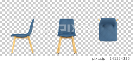 chair isolate on a transparent background, interior furniture, 3D illustration, cg render chair isolate on a transparent background, interior furniture, 3D illustration, cg render 141324336